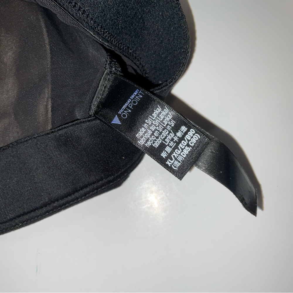 NWOT Women’s Victoria’s Secret Flow On Point Strappy Back Sports Bra Black XL - Picture 6 of 6